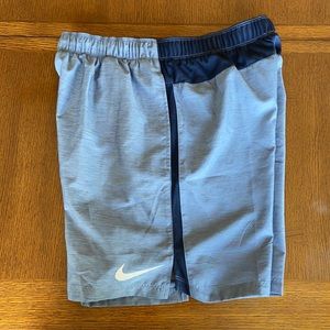 Nike Dri Fit Running Shorts (Large, Blue)